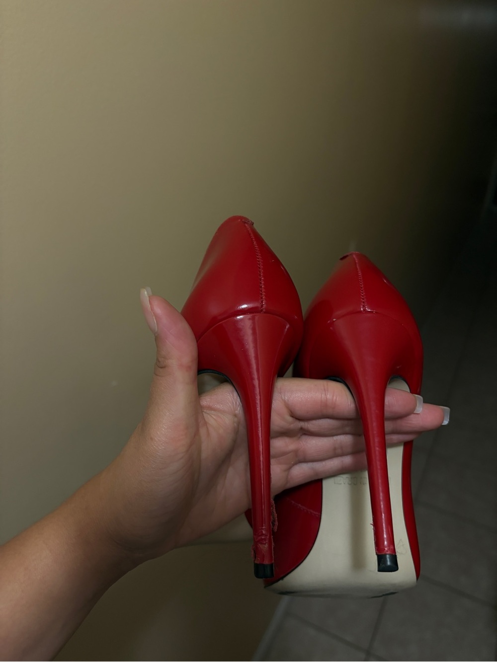 Steve Madden Red Patent Pointed-Toe Stilettos - Picture 5 of 7